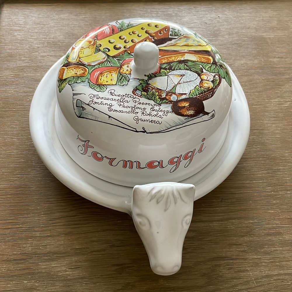 Italian cheese platter with cover